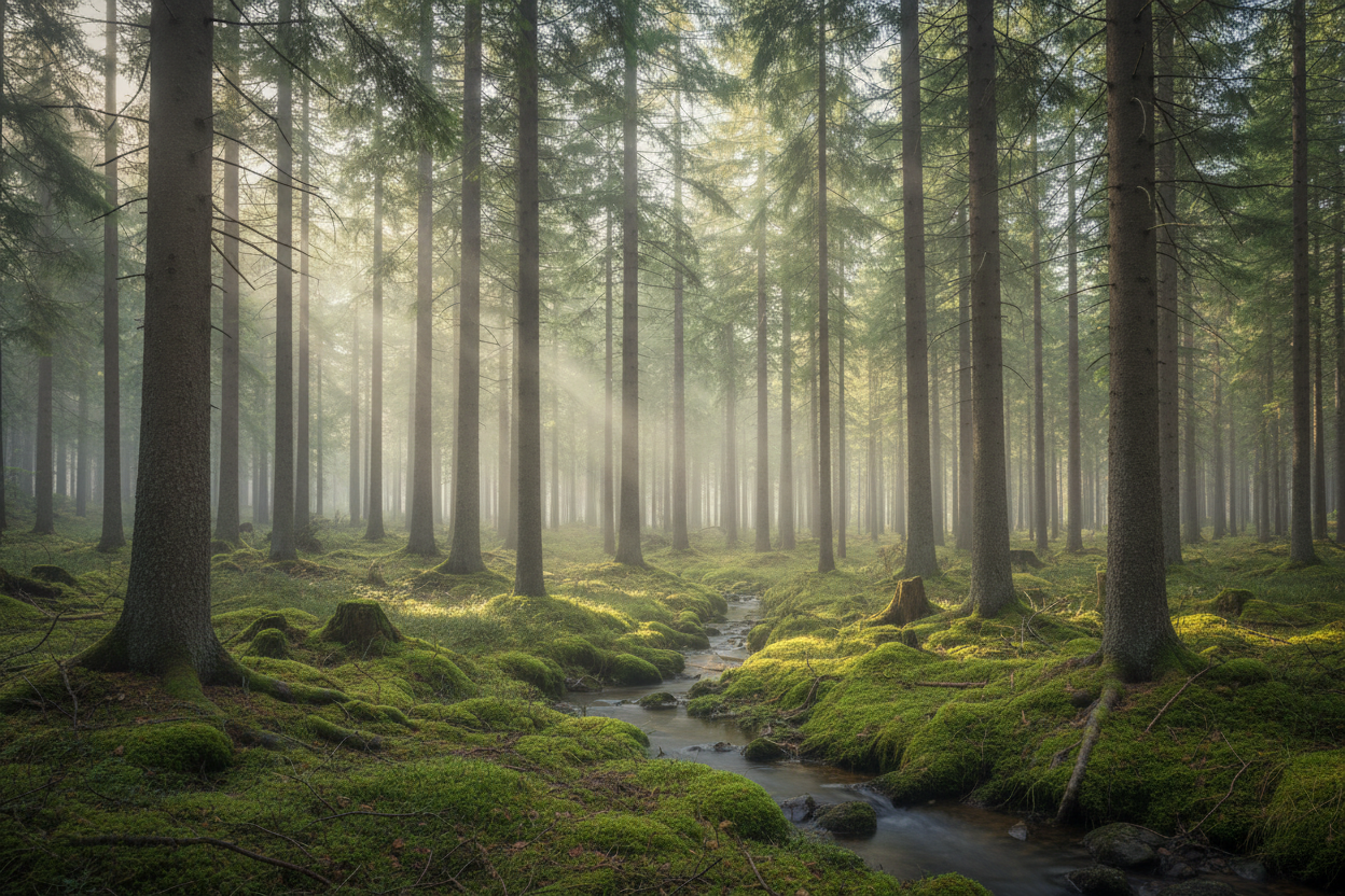 En skandinavisk skog